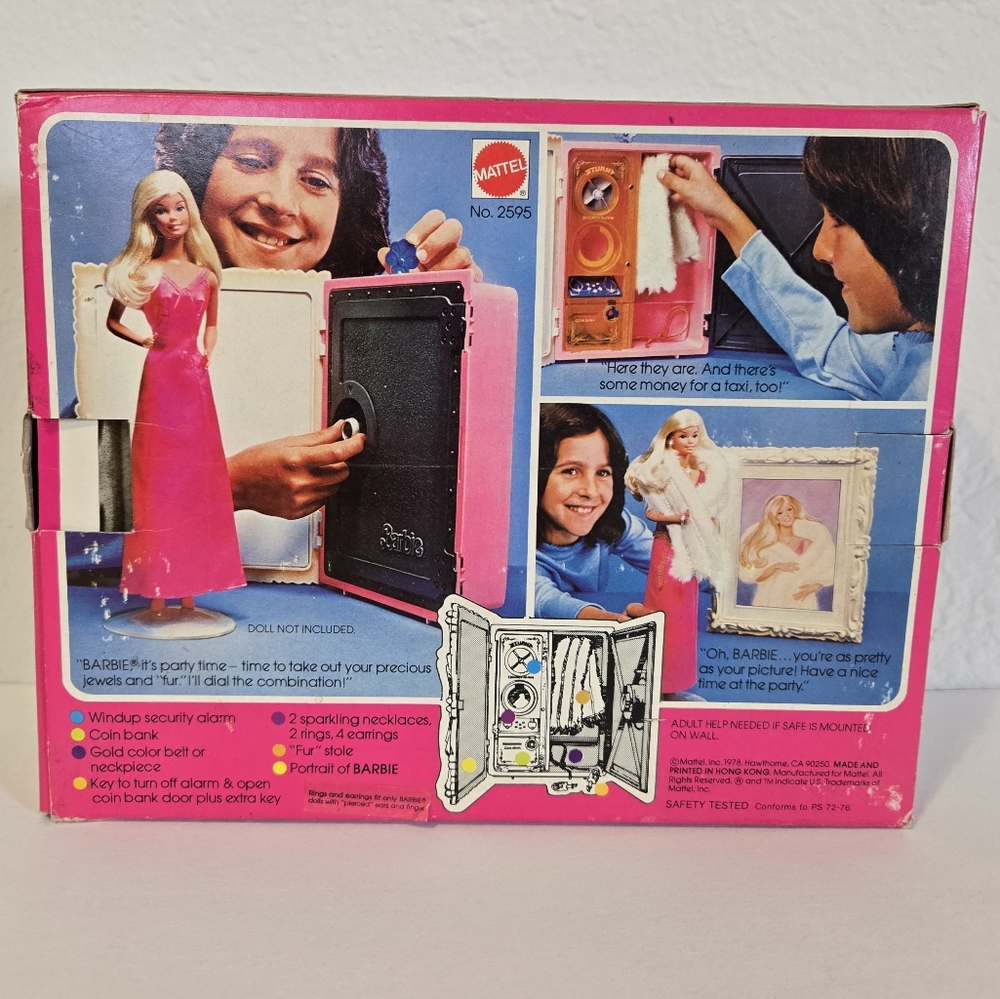 Barbie Fur & Jewels Safe - Pink and Black Complete - Picture 2 of 8